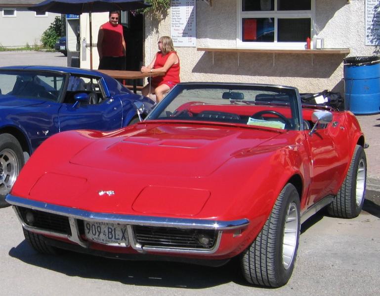 1968 Corvette 350 Cubic Inch 4 speed transmission black interior black top